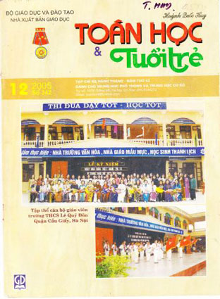 Tạp chí toán học và tuổi trẻ tháng 12 năm 2005 số 342