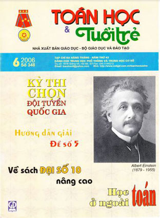 Tạp chí toán học và tuổi trẻ tháng 6 năm 2006 số 348