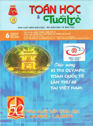 Tạp chí toán học và tuổi trẻ tháng 6 năm 2007 số 360