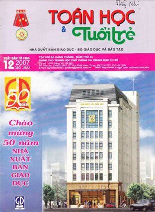 Tạp chí toán học và tuổi trẻ tháng 12 năm 2007 số 366