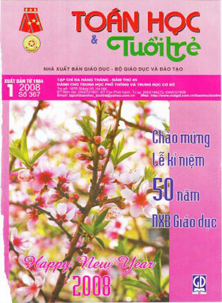 Tạp chí toán học và tuổi trẻ tháng 1 năm 2008 số 367