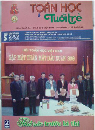 Tạp chí toán học và tuổi trẻ tháng 5 năm 2009 số 383