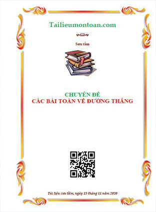 Chuyên đề phương trình đường thẳng