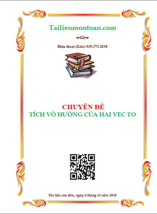 Chuyên đề tích vô hướng của hai vec to