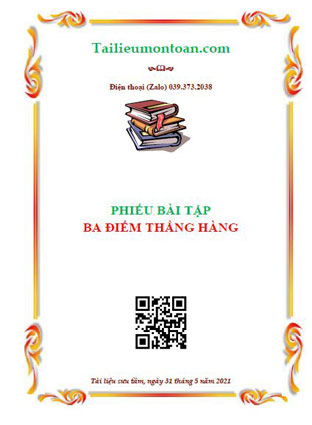 Bài tập ba điểm thẳng hàng 